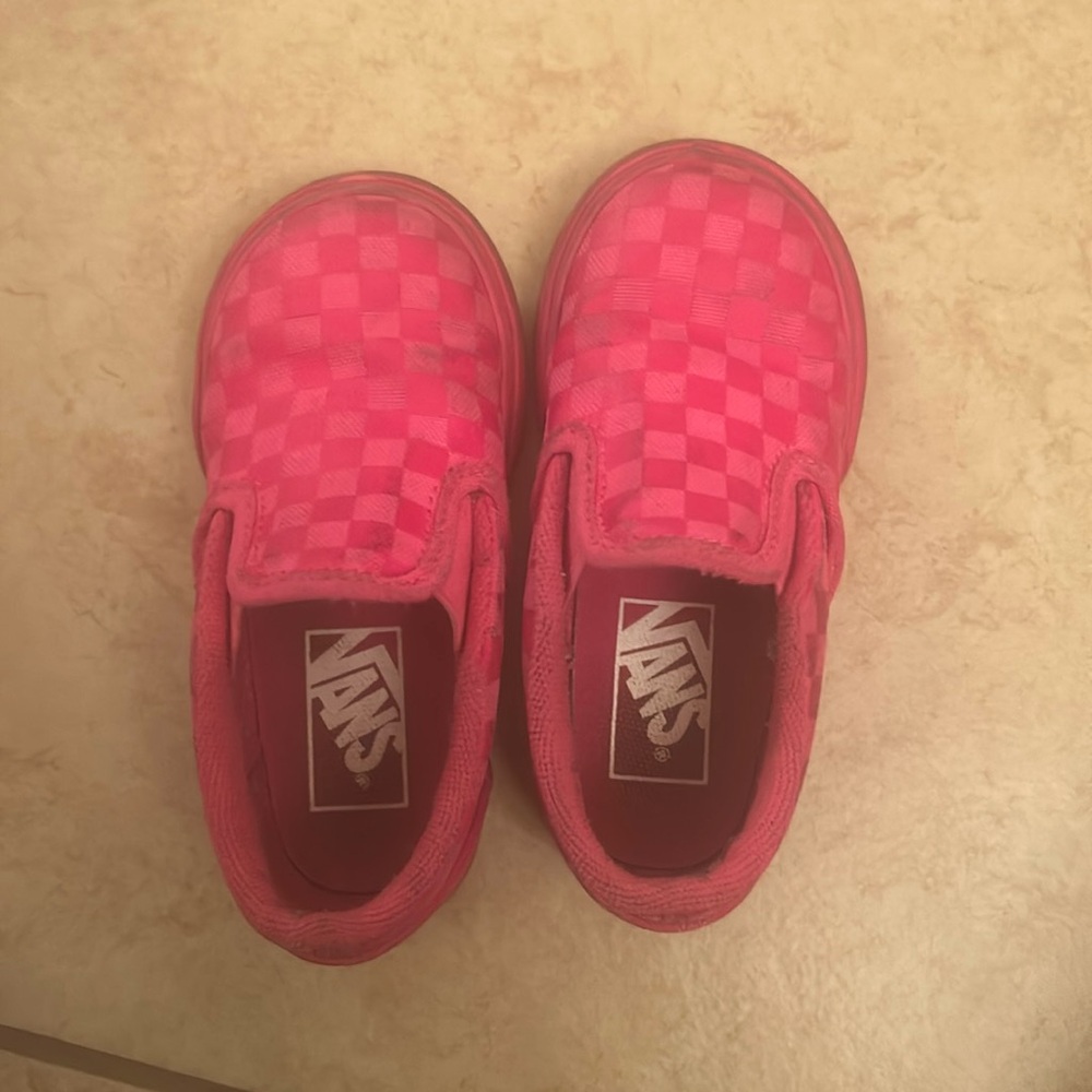 Used pink toddler girl vans